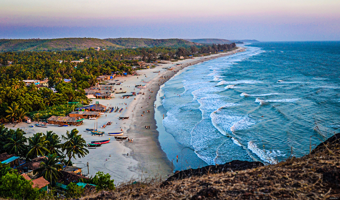 View of Arambol Beach Goa